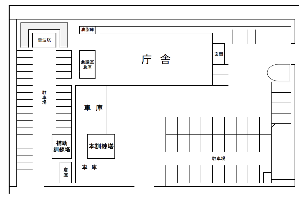 黒川消防署　敷地図